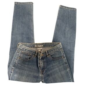 New York Company Skinny Jeans Low Rise Blue Denim Size 4‎ Women's